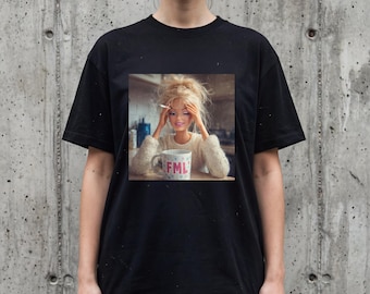 Distressed Doll Face Meme Shirt | Vintage Smoking Doll Depression T-Shirt