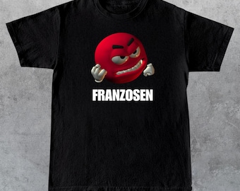 Grr Franzosen Angry Red Emoji T-Shirt | Funny Meme Tee