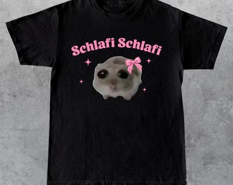 Sad Hamster Bow Shirt | Schlafi Schlafi German Meme