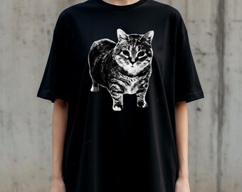 Funny Oia Cat Meme T-Shirt | Vintage 90s Unhinged Sigma Shirt