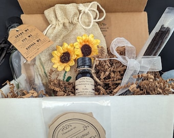 DIY Vanilla Extract Infusion Kit: Homemade Gift, 2 Sizes
