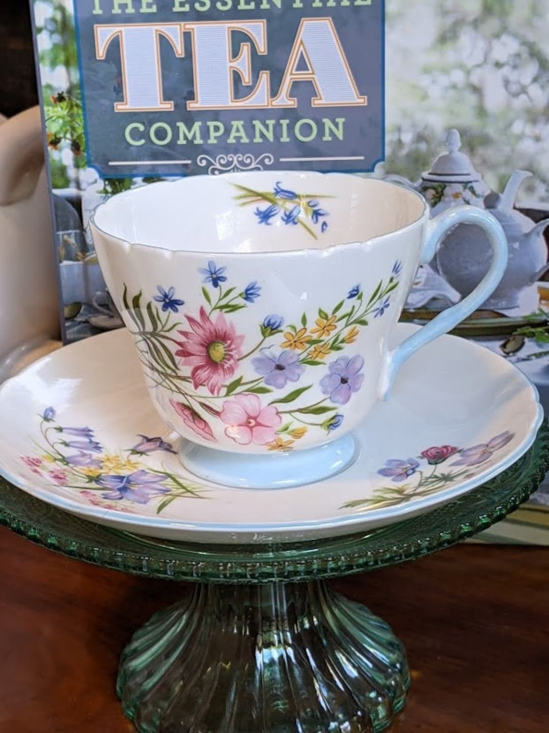 Shelley Fine Bone China wild Flowers Cup and Saucer 13668 Tea Party