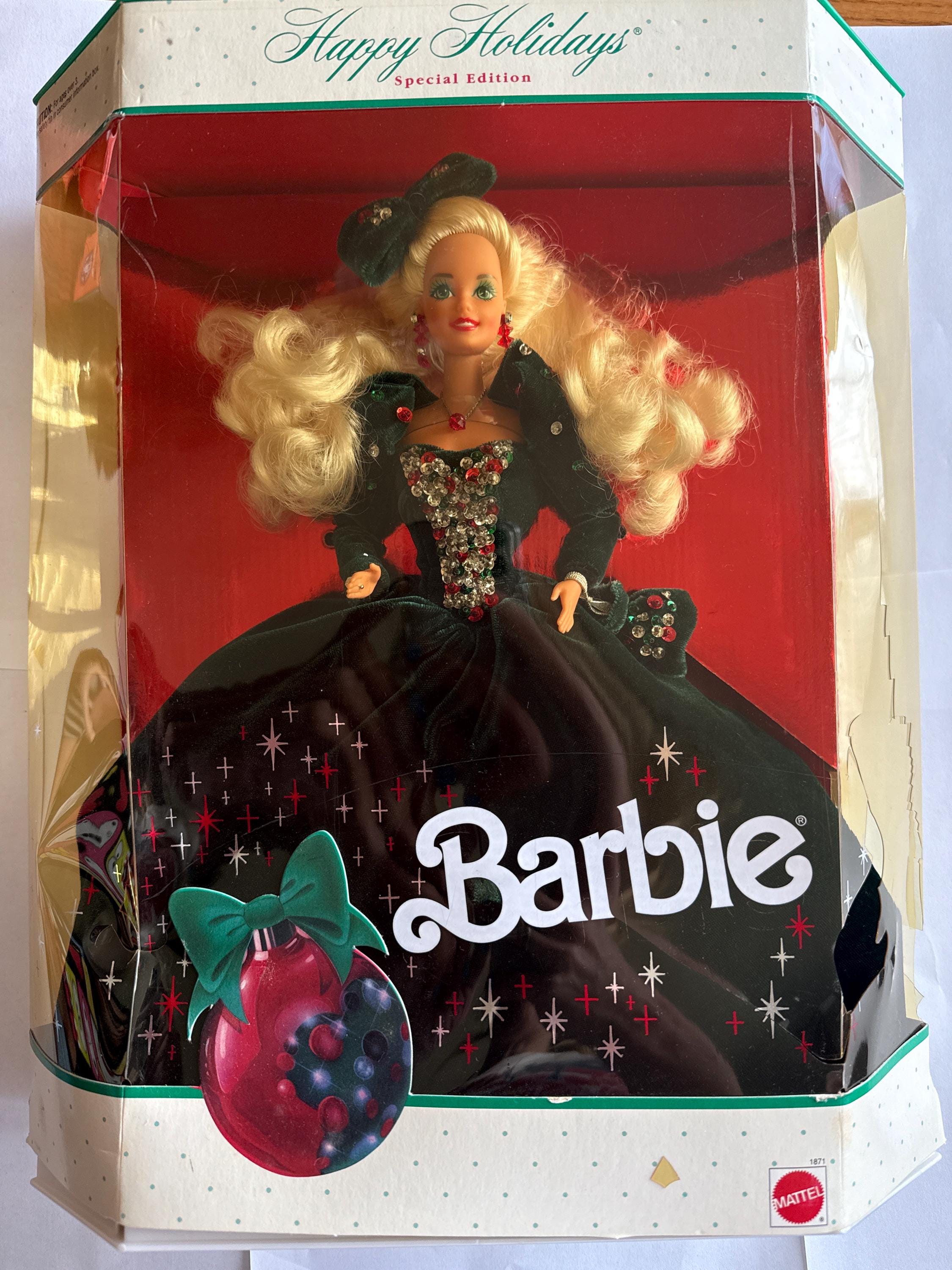 Edición especial de Barbie Felices Fiestas 1991 (nueva)