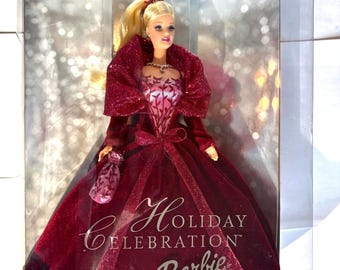 Edición especial de celebración navideña de 2002 Barbie (nueva)