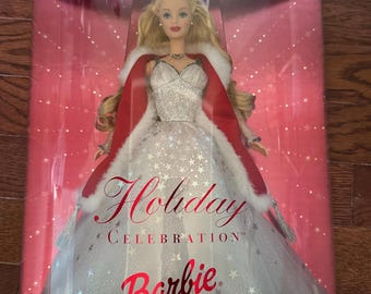 Edición especial de celebración navideña de 2001 Barbie (nueva)