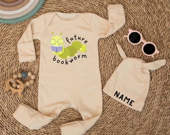 Future Bookworm  Newborn Bodysuit, Funny Baby Bodysuit, Literature Baby Bodysuit, Unisex Baby Clothes, Baby Shower Gift, Book Baby Clothes
