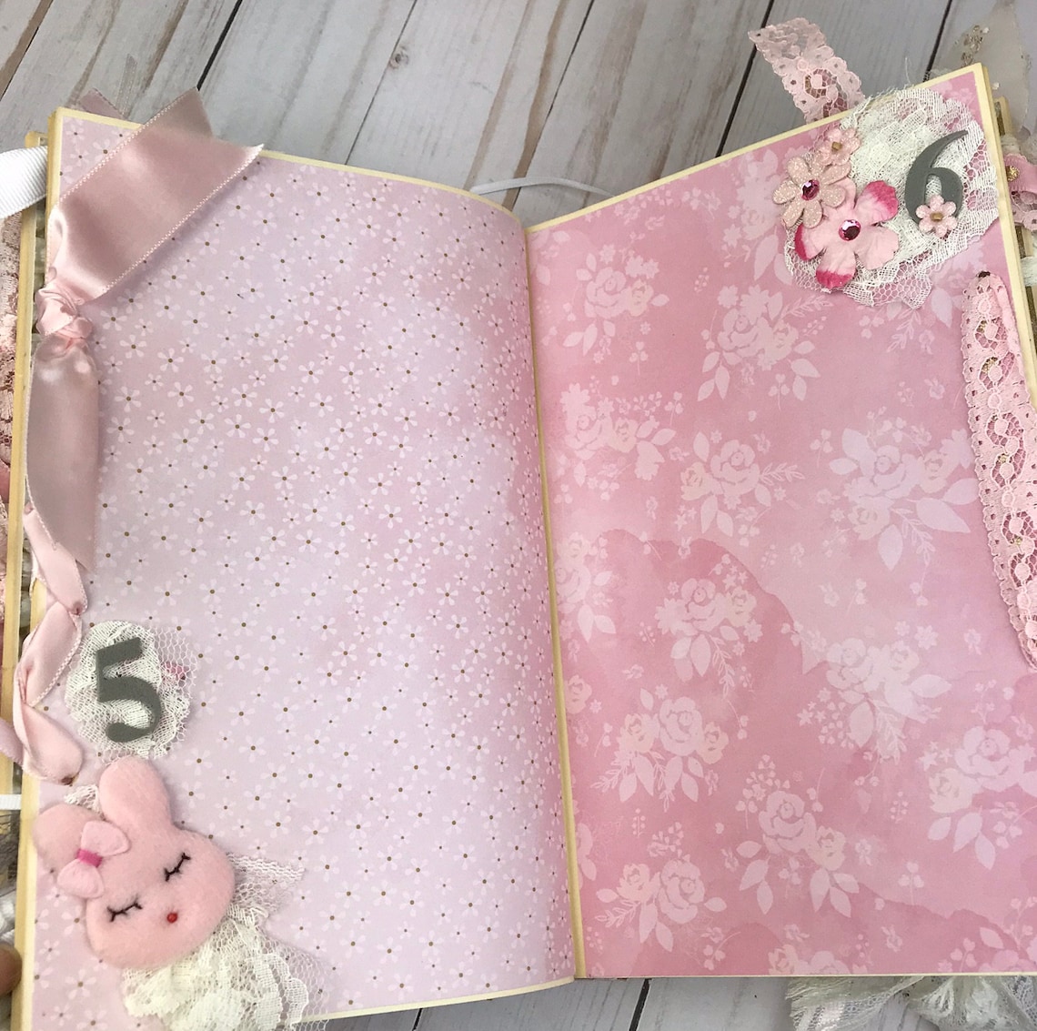 Custom Baby Book Baby Girl Book First Year Baby Book Baby Etsy