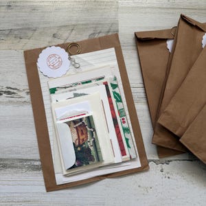 Vintage Christmas Junk Journal Kit ~ Ephemera Paper Pack ~ Journal Inserts ~ Vintage Ephemera Kits