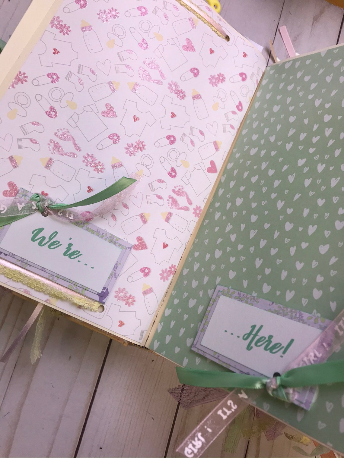 Twins Baby Book Twin Baby Book Twin Baby Girl Book Twin Etsy