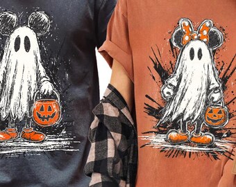 Comfort Colors Retro Mickey Ghost Halloween Shirt