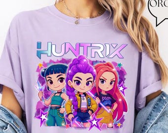 ハントリックスガールTシャツ、Kポップデーモンハンターグッズ