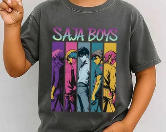 Saja Boys Kpopシャツ、デーモンハンターTシャツ