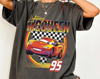 Camiseta vintage de Rayo McQueen: Camiseta de vacaciones familiares en Radiator Springs