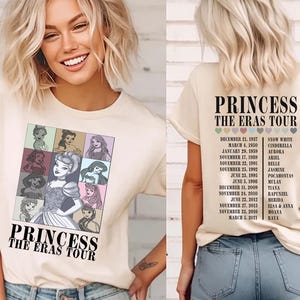 Princess The Eras Tour Shirt, Princess Tour Shirt, Retro Disney Shirt, Disney Princess Shirt, Princess Eras Tour Shirt