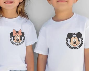 レトロなディズニー旅行Tシャツ、ミッキーと仲間たちのTシャツ、ディズニーファミリーバケーションシャツ、ディズニーオールキャラクターシャツ