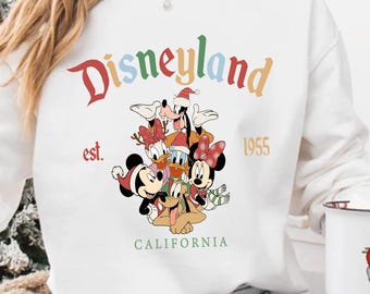 Comfort Colors Disneyland Christmas Shirt: Mickey and Friends Tee