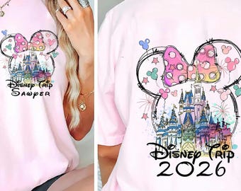 カスタムディズニーバケーション2026ファミリーバケーション2026シャツ、ディズニー旅行シャツ、ディズニーランドシャツ、ディズニーカップルシャツ、ディズニーワールド