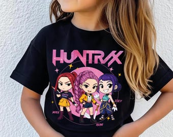 コンフォートカラーズ Kpop デーモンハンター キッズ Tシャツ