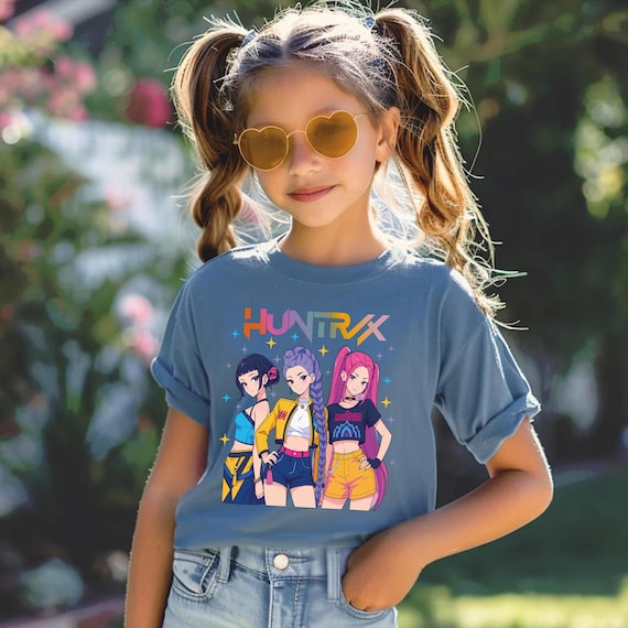 Kpop Huntrix Girl  Shirt, Huntrix Put A Spell On Me Shirt, Kpop Demon Hunters Mira, Rumi, Zoey, Derpy Tiger Tee, Gift for Huntrix fans