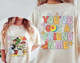 Camiseta de Toy Story con colores retro y cómodos: Tienes un amigo en mí
