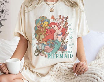Comfort Colors Little Mermaid Shirt, Disney Ariel Tee