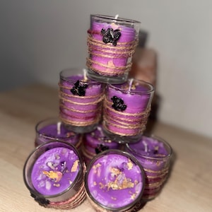 Mystery Surprise Crystal in Candle Handmade with eucalyptus oil