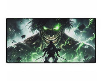 Titan Desk Mat - Anime Gaming Mouse Pad, Japanese Manga Computer Accessories,