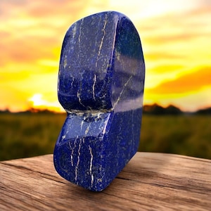 462g Natural Lapis Lazuli Free Form Polished Healing Crystal Stone