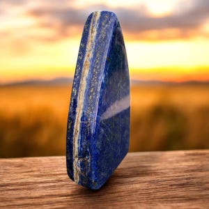 130g Natural Lapis Lazuli Free Form Polished Healing Crystal Stone