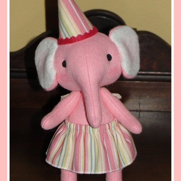 Matilda the Felt Plush Elephant Doll
