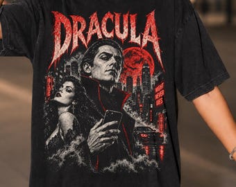 Comfort Colors Dracula Shirt, Modern Vampire Night Tee, Gothic Horror T-Shirt, Dark Romance Gift Tee, Vampire Lover Shirt