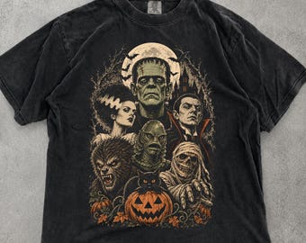 Comfort Colors Dracula Shirt, Classic Horror Monster Tee, Gothic Halloween T-Shirt, Vampire Lover Gift Tee, Spooky Creature Shirt