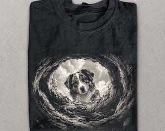 Camiseta Comfort Colors para pastor australiano, camiseta con estampado de pastor australiano curioso, camiseta divertida para perros, camiseta de regalo para amantes del pastor australiano, camiseta para mamás y papás de perros.