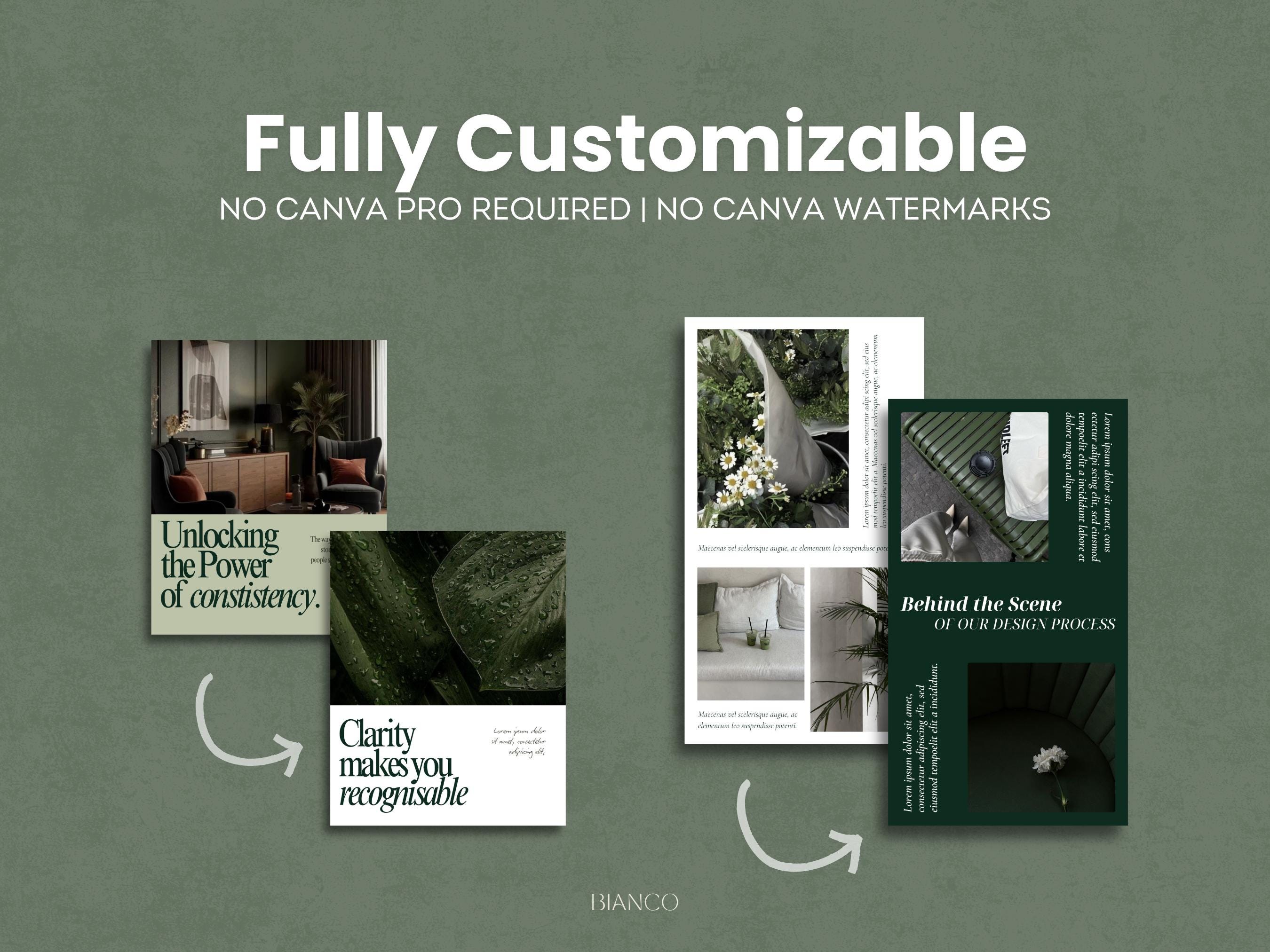 500+ Dark Green Instagram Templates | Editable Canva Posts | Minimalist ...