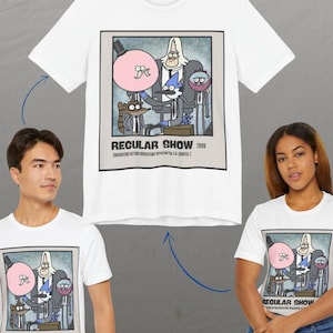 Regular Show T-Shirt: Mordecai and Rigby Cartoon Graphic Tee