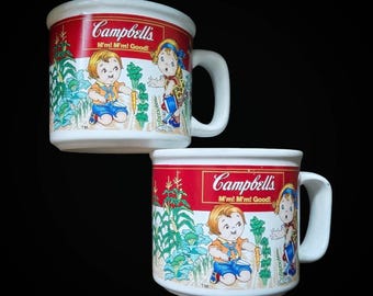 Campbell's Soup Mugs, Vintage 1993- Set of 2