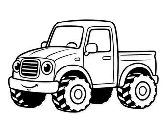 Truck SVG: Cricut & Silhouette Cut File (Digital Download)
