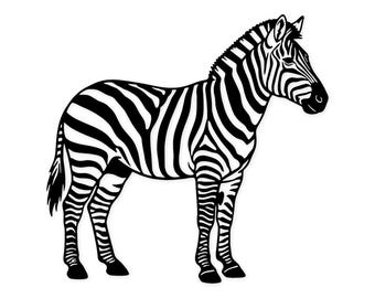 Zebra silhouet Svg Png: klaar voor digitaal ontwerp voor Cricut Silhouette
