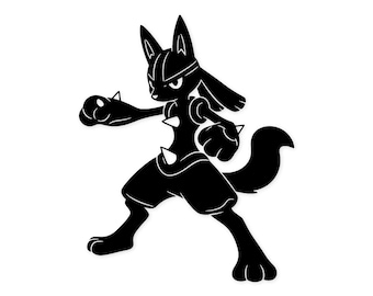 Lucario Silhouette Svg Png: Cut Ready Digital Design For Cricut Silhouette