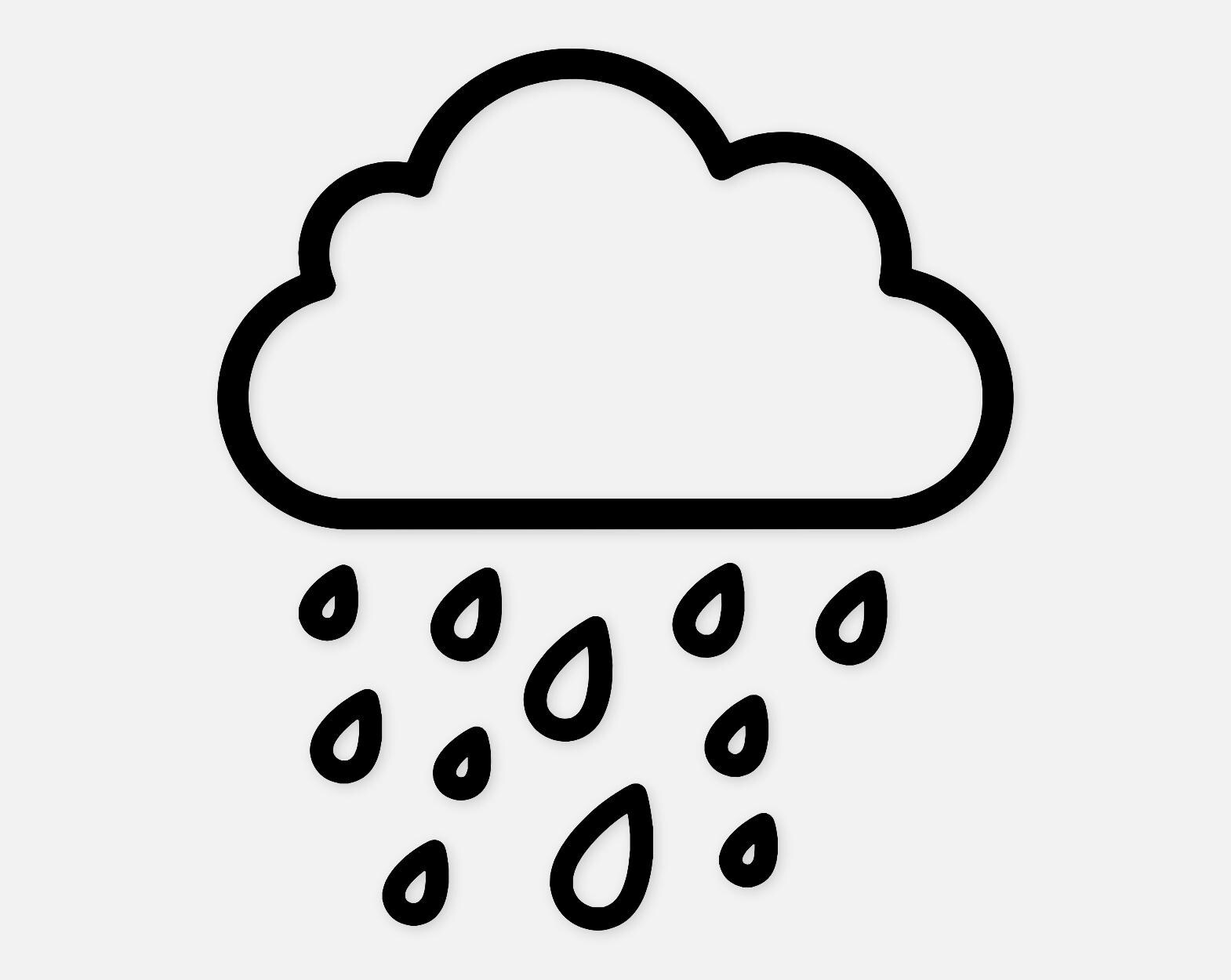 Cloud With Rain Svg Png: Cut Ready Digital Design for Cricut Silhouette ...
