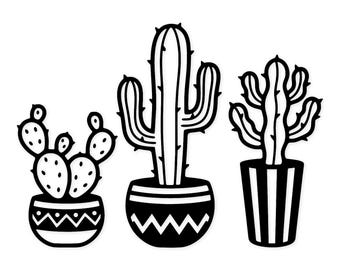 Cactus Delight Svg Png: Cut Ready Digital Design For Cricut Silhouette