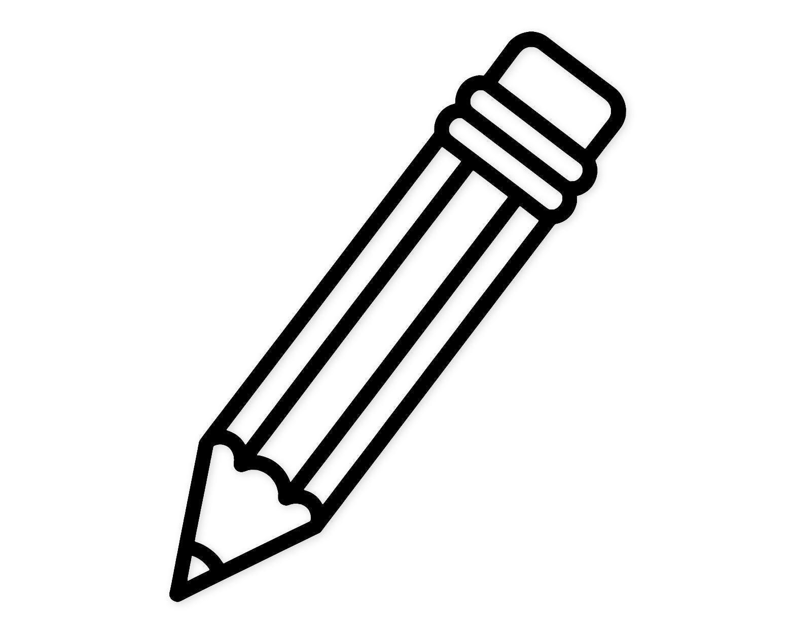 Pencil Icon Svg Png: Cut Ready Digital Design for Cricut Silhouette - Etsy