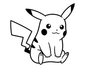 Pikachu Icon SVG: Bold Design for Cricut, Stickers (Digital Download