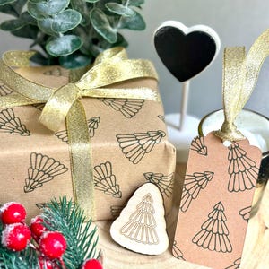 Kerstboomrubberstempel voor het maken van kaarten, dagboeken en cadeaus