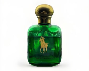 Vintage Polo Ralph Lauren AFTER SHAVE 1.5 oz Green Bottle 1978 75% Full