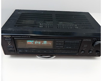 Receptor estéreo Onkyo TX-910 clásico, sintonizador de cuarzo sintetizado. Con entrada de fono.