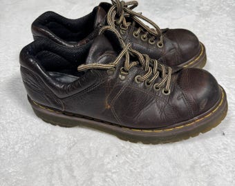 Vintage Dr. Martens 8312 Oxford-schoenen heren US 11 bruine leren dikke zool Smart