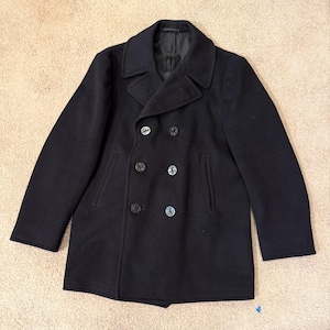 最終価格　40s us navy PコートNAVAL CLOTHING 46 Naval Clothing Factory - Etsy