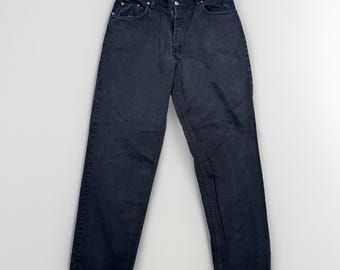 Vintage Levi's Silvertab Loose Jeans Mens 36x32 Black Denim Straight Leg Baggy