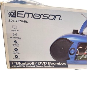 Emerson EDL-2870H Bluetooth Ghettoblaster DVD-Player mit 7 ''Schirm, TV-wärmer, Radio Bild 3